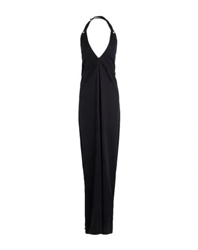 Iceberg Abito Tessuto Woman Maxi Dress Black Size 8 Lyocell