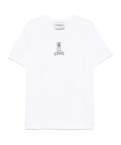 Iceberg Bear-print T-shirt In White