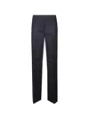 Iceberg Pleated Zipper Casual Pants In Blue
