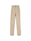 Iceberg Belted Check-pattern Trousers In Gold