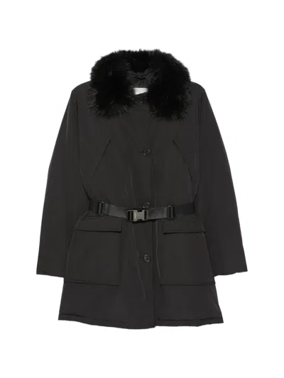 Iceberg Belted Coat In Black
