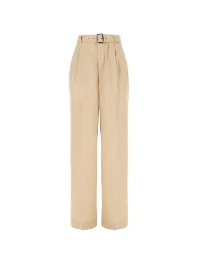 Iceberg Belted Pleated Trousers In Neutral