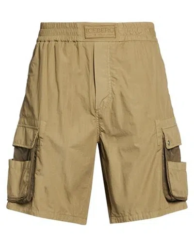 Iceberg Bermuda Man Shorts & Bermuda Shorts Khaki Size 36 Cotton In Brown