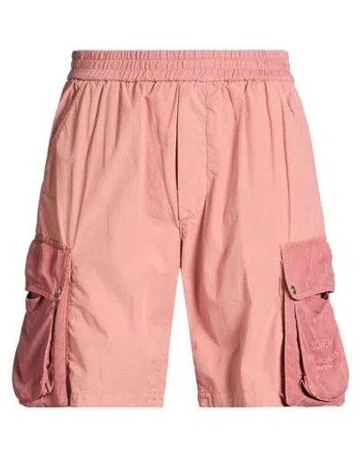 Iceberg Bermuda Tessuto Man Shorts & Bermuda Shorts Salmon Pink Size 36 Cotton, Cupro