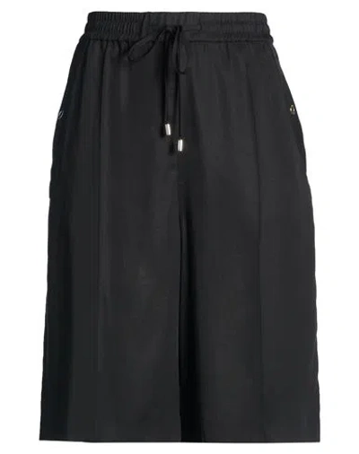Iceberg Bermuda Tessuto Woman Shorts & Bermuda Shorts Black Size 6 Lyocell