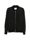 Iceberg Black Bomber Jacket In Black