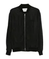 Iceberg Black Bomber Jacket In Black