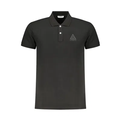 Iceberg Black Cotton Men Polo Shirt