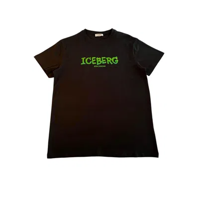 Iceberg Black Cotton T-shirt