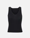 Iceberg U-neck Ribbed-knit Tank Top