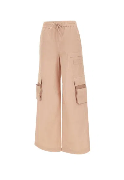 Iceberg Blush Parachute Cargo Fit Trousers In Pink