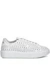 Iceberg Bozeman Perforated-logo Sneakers In White