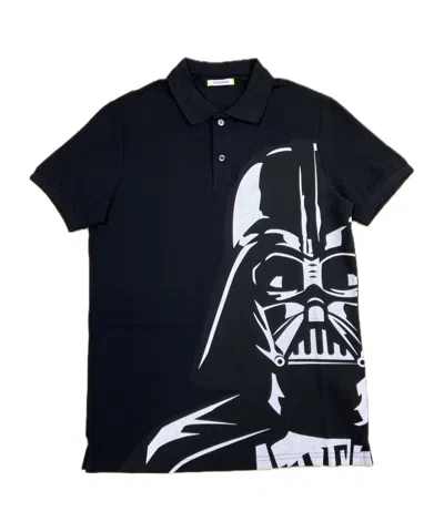 Iceberg Button-down Short Sleeve Polo Shirt In Black