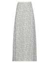 Iceberg By Yi Zhou Woman Maxi Skirt White Size 6 Silk In White