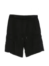Iceberg Cargo Drawstring Shorts In Black