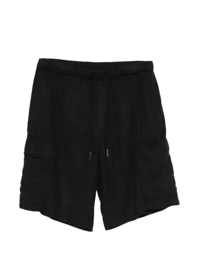 Iceberg Cargo Drawstring Shorts In Black