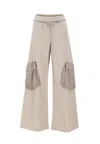 Iceberg Wide-leg Cargo Pants In White