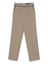 Iceberg Checked Trousers In Brown