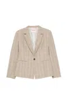 Iceberg Check-pattern Notch-lapel Jacket In Neutral