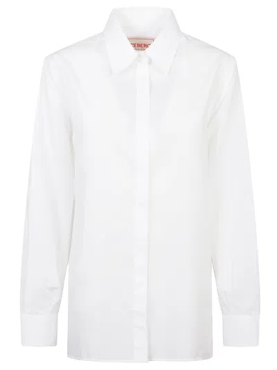 Iceberg Buckle Long-sleeved Shirt In White
