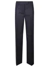 Iceberg Pleated Zipper Casual Pants In Blue