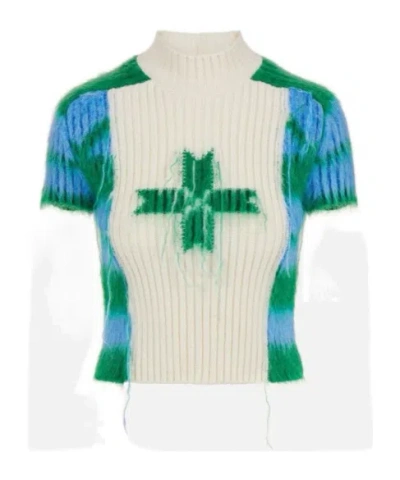 Iceberg Color-blocked Knitted Sweater In Multi