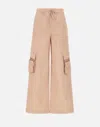 Iceberg Blush Parachute Cargo Fit Trousers