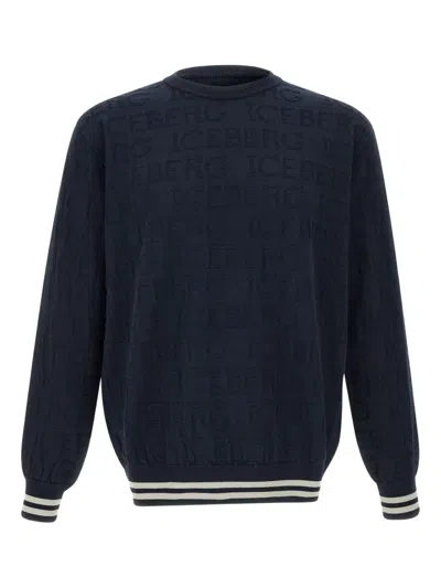 Iceberg Cotton Sweater In Blue