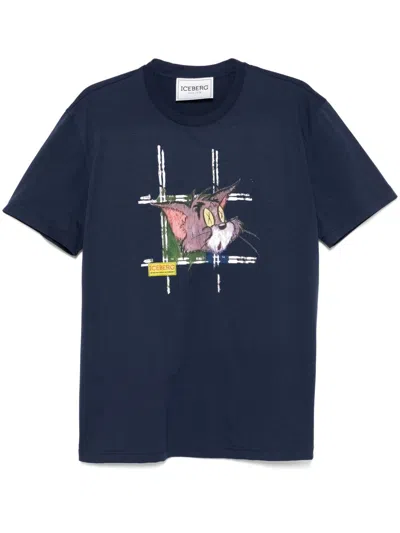 Iceberg Cotton T-shirt For Looney Tunes In Blue