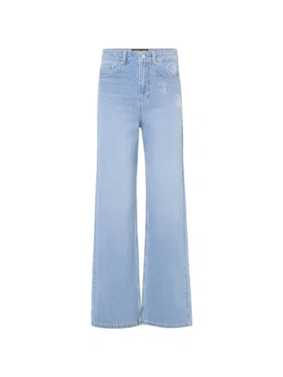 Iceberg Cotton Wide-leg Jeans In Blue
