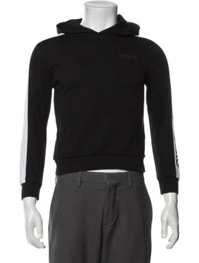 Pre-owned Iceberg Crew Neck Long Sleeve Hoodie In Black