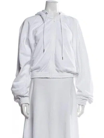 Pre-owned Iceberg Crew Neck Long Sleeve Hoodie In White