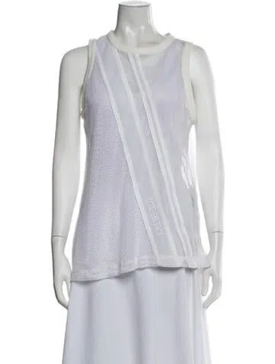 Pre-owned Iceberg Crew Neck Sleeveless Top In White