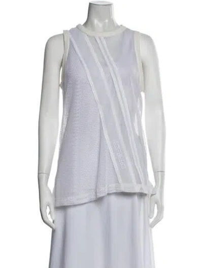 Pre-owned Iceberg Crew Neck Sleeveless Top In White