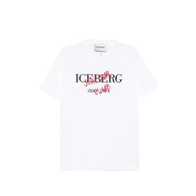 Iceberg Crew-neck Logo T-shirt In White