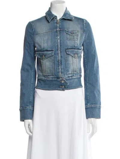 Pre-owned Iceberg Denim Jacket In Blue