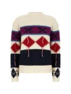 Iceberg Diamond-patterned Round-neck Sweater In Multi