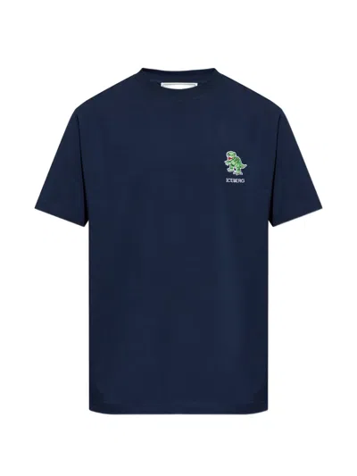 Iceberg Dinosaur Logo T-shirt In Blue