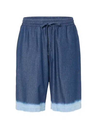 Iceberg Dip-dye Drawstring Shorts In Blue