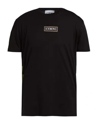 Iceberg Disney Man T-shirt Black Size Xl Cotton