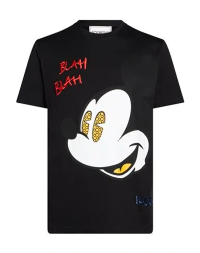 Iceberg Disney Man T-shirt Black Size Xl Cotton
