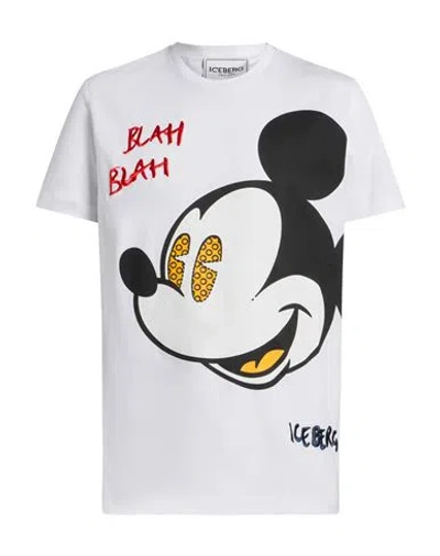 Iceberg Disney Man T-shirt White Size Xl Cotton