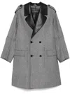 ICEBERG DOUBLE-BREASTED REVERSIBLE COAT