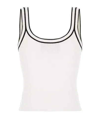 Iceberg Double-strap Knit Top In Neutral