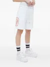 Iceberg Drawstring Graphic-print Shorts In White