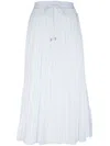 Iceberg Drawstring Pleated Skirt In White