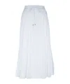Iceberg Drawstring Pleated Skirt In White