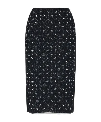 Iceberg Dress With Slit Detail In Black