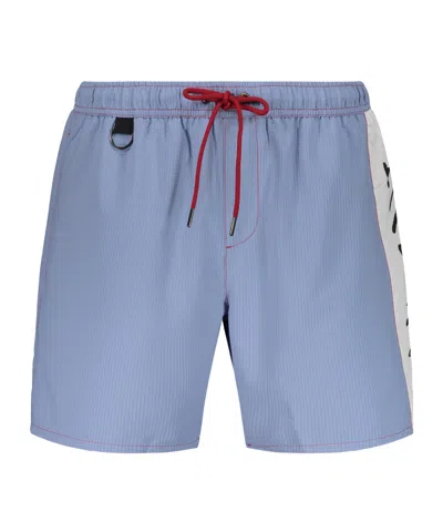 Iceberg Elastic Waist Swim Trunks In Blue