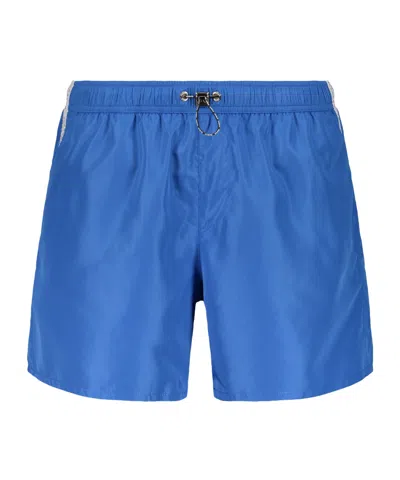 Iceberg Elastic Waist Swim Trunks In Blue